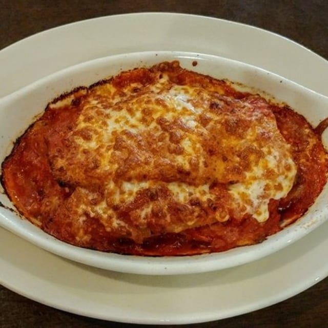 Eggplant Parmigiana.